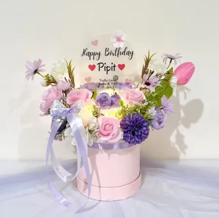 Bloom Box Akrilik Ucapan Ulang Tahun Sukamulya